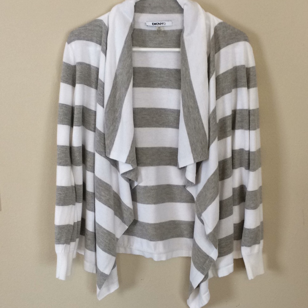DKNYC Striped Cardigan